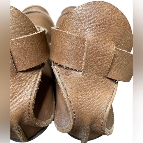 Trippen Carol Wedge Pumps in Brown Size 40/ US 9 Woman’s Ankle Straps - Picture 7 of 15